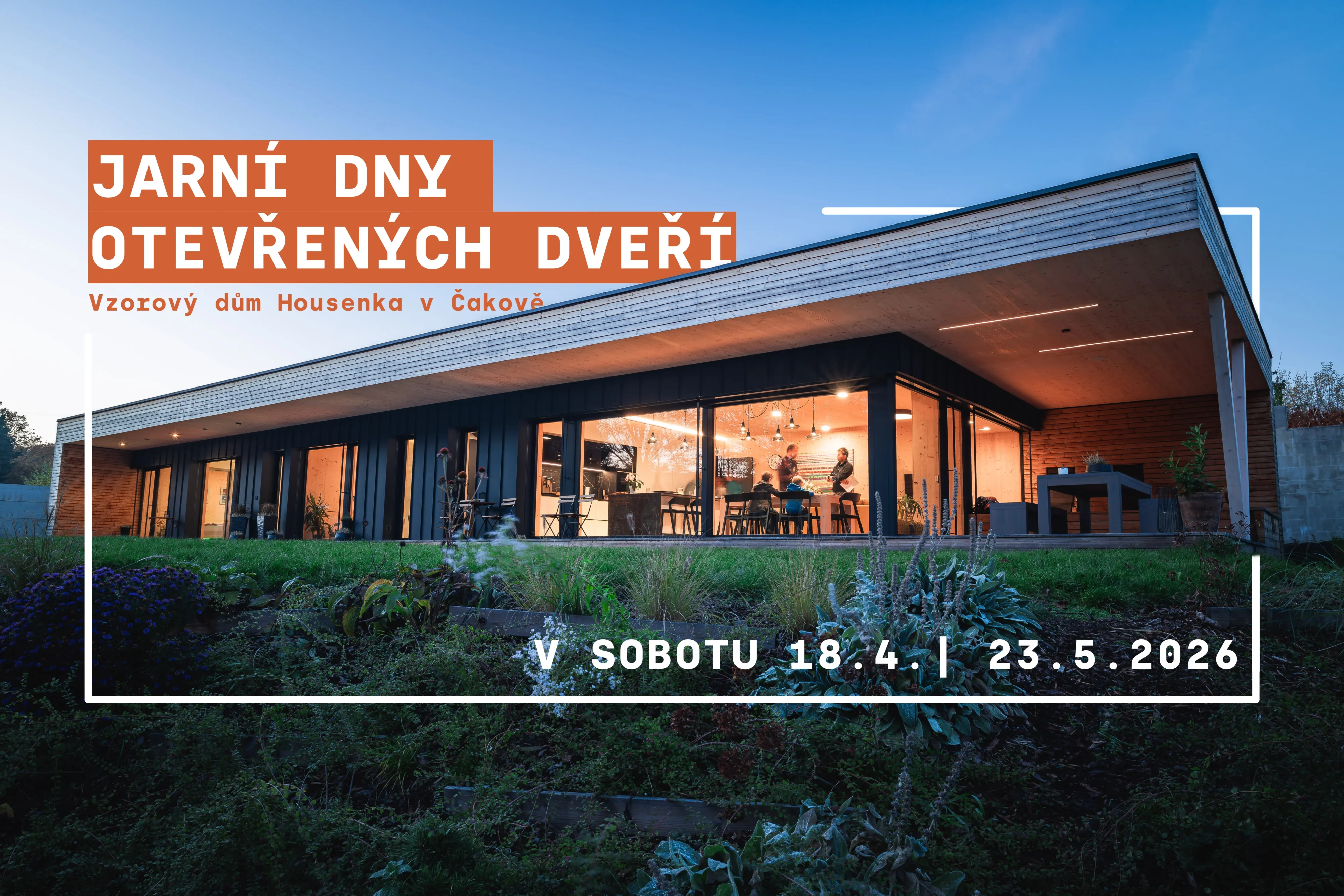 Jarní dny otevřených dveří ve vzorovém domě 3AE Housenka.